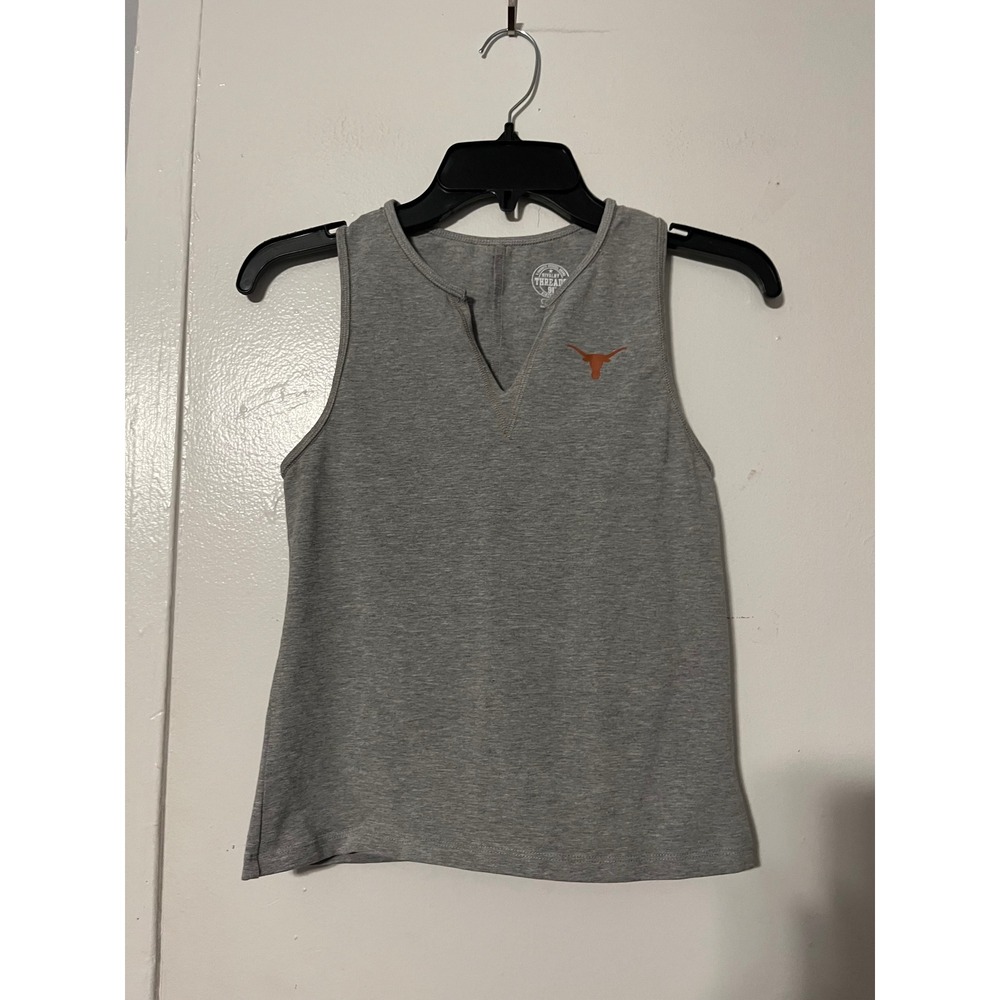 Rivalry Threads 91 Texas Longhorns Gray Notched Tank Top Womens Medium M 8/10